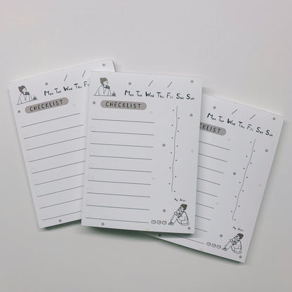 Na's Diary Checklist notepad