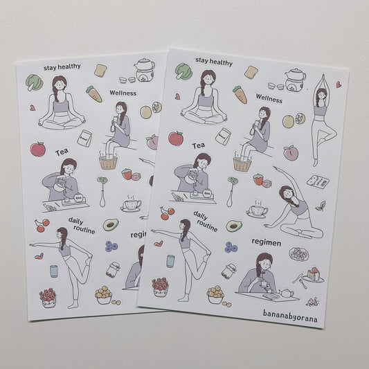 Na's Diary - Health｜养生篇 sticker sheet