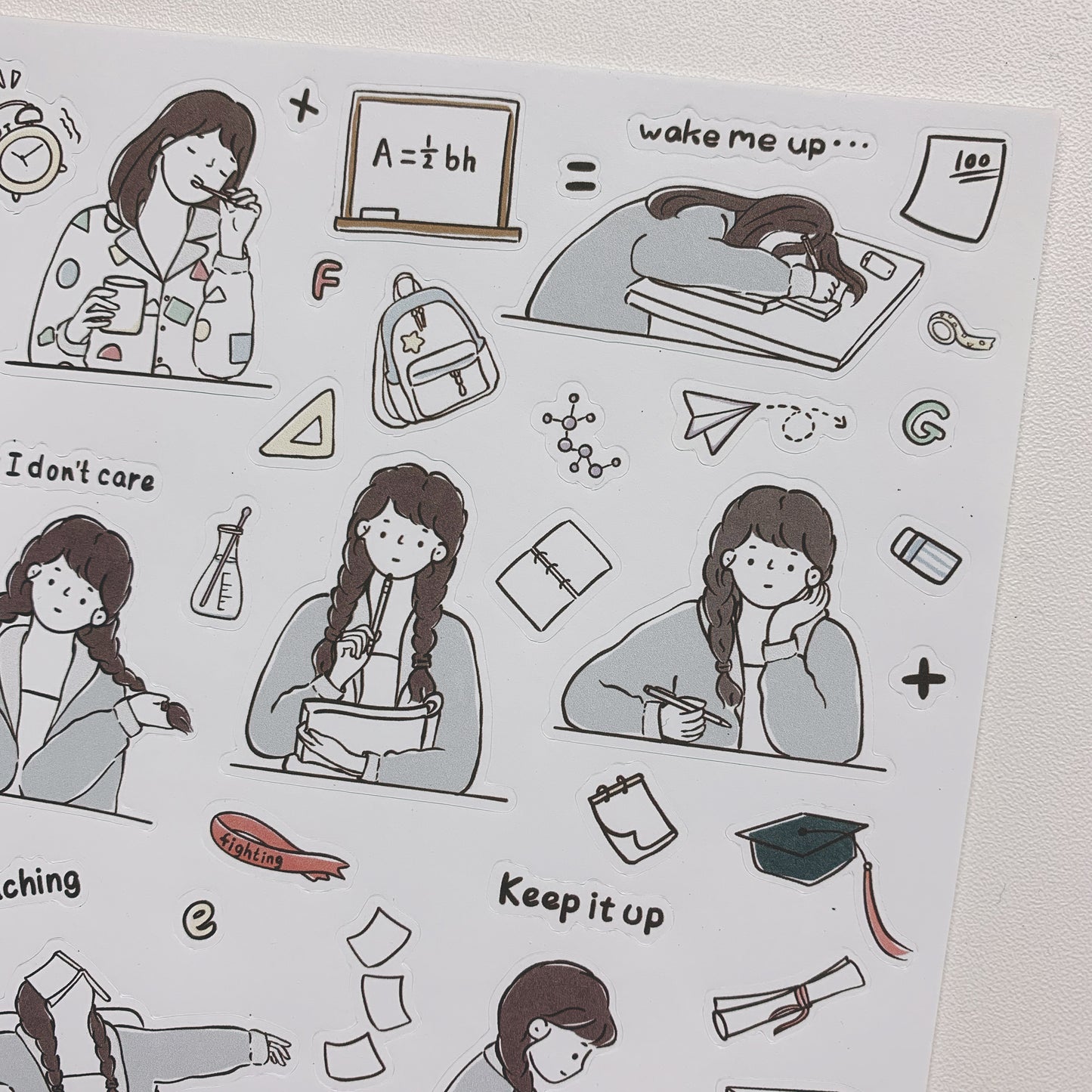 Na's Diary - Study｜学习篇 sticker sheet