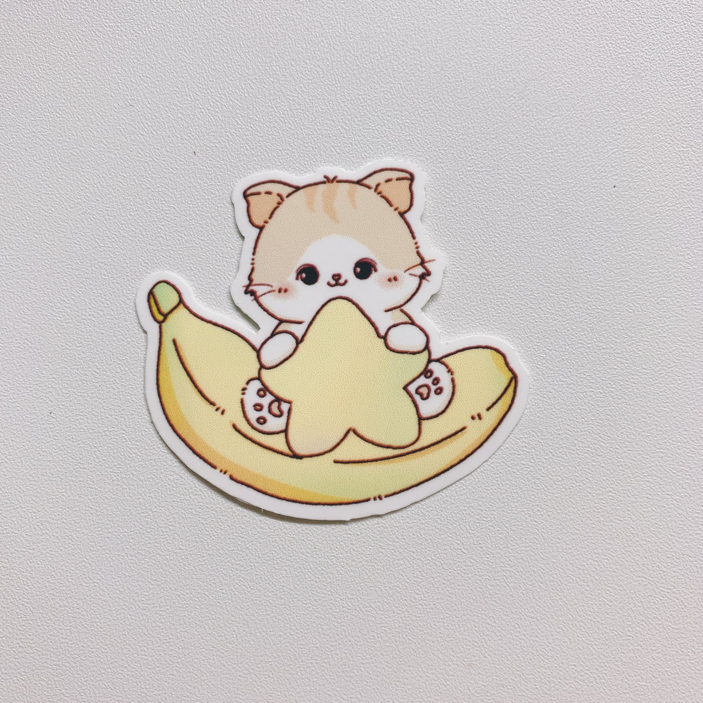 Banana Cat die-cut sticker